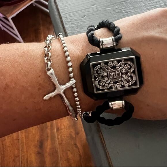 Brighton Black & Silver Tone Bracelet - Picture 3 of 8